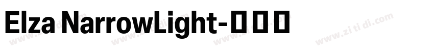 Elza NarrowLight字体转换